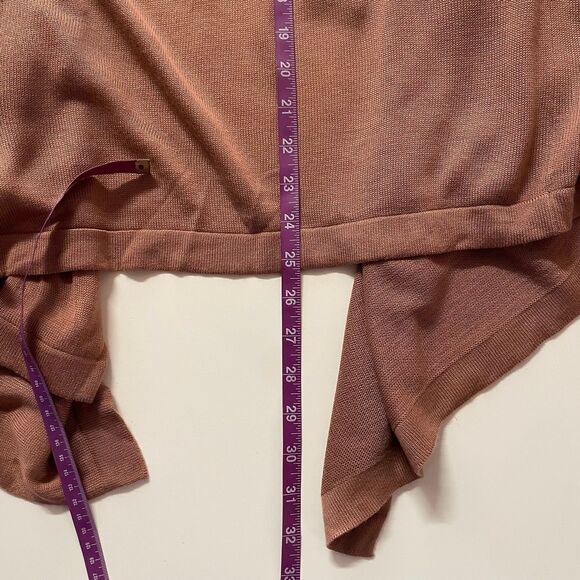 Forever 21 NWT Rose Pink Acrylic Waterfall Open-Front Cardigan Size M - Picture 7 of 11